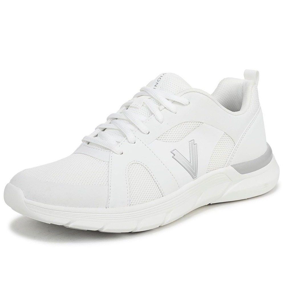 Vionic Walk Paloma White Silver Athletic Walking Shoes Womens 6 APEX:06-2025 New